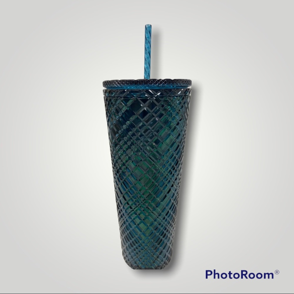 STARBUCKS HOLIDAY 2021 CHRISTMAS GREEN EMERALD TUMBLER 24oz VENTI ๐๐ - Picture 2 of 3